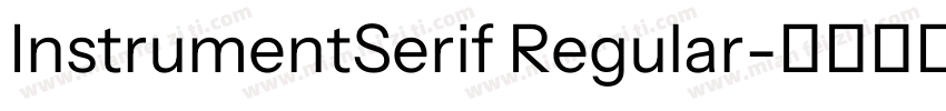 InstrumentSerif Regular字体转换